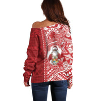 Tonga Christmas Off Shoulder Sweater Kilisimasi Fiefia - Polynesian Pride