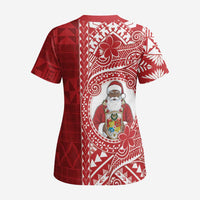 Tonga Christmas Scrub Top Kilisimasi Fiefia - Polynesian Pride