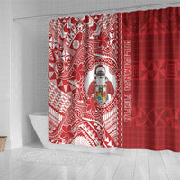 Tonga Christmas Shower Curtain Kilisimasi Fiefia - Polynesian Pride