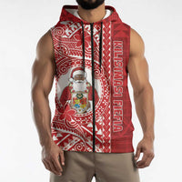 Tonga Christmas Sleeveless Zip Hoodie Kilisimasi Fiefia DT05 - Polynesian Pride