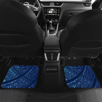 Personalised New Zealand Christmas Car Mats Santa Kiwi Bird With Pohutukawa Flowers - Polynesian Pride