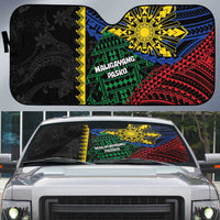 Philippines Christmas Auto Sun Shade Xmas Tree Filipino Tribal Patterns - Polynesian Pride