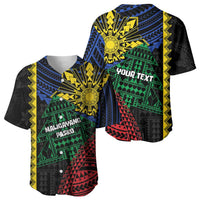 Personalised Philippines Christmas Baseball Jersey Xmas Tree Filipino Tribal Patterns DT05 - Polynesian Pride