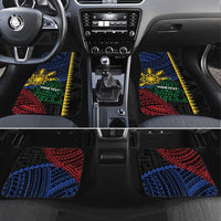 Personalised Philippines Christmas Car Mats Xmas Tree Filipino Tribal Patterns - Polynesian Pride