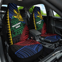 Philippines Christmas Car Seat Cover Xmas Tree Filipino Tribal Patterns - Polynesian Pride