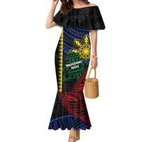 Personalised Philippines Christmas Family Matching Mermaid Dress and Hawaiian Shirt Xmas Tree Filipino Tribal Patterns - Polynesian Pride