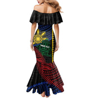 Personalised Philippines Christmas Family Matching Mermaid Dress and Hawaiian Shirt Xmas Tree Filipino Tribal Patterns - Polynesian Pride