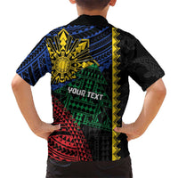 Personalised Philippines Christmas Family Matching Puletasi and Hawaiian Shirt Xmas Tree Filipino Tribal Patterns - Polynesian Pride