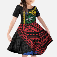 Personalised Philippines Christmas Family Matching Short Sleeve Bodycon Dress and Hawaiian Shirt Xmas Tree Filipino Tribal Patterns - Polynesian Pride