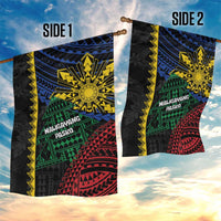 Philippines Christmas Garden Flag Xmas Tree Filipino Tribal Patterns - Polynesian Pride