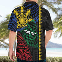 Personalised Philippines Christmas Hawaiian Shirt Xmas Tree Filipino Tribal Patterns DT05 - Polynesian Pride