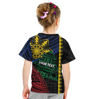 Personalised Philippines Christmas Kid T Shirt Xmas Tree Filipino Tribal Patterns DT05 - Polynesian Pride