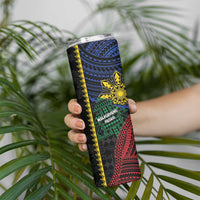 Personalised Philippines Christmas Skinny Tumbler Xmas Tree Filipino Tribal Patterns - Polynesian Pride