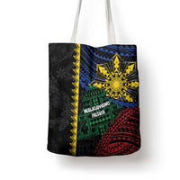 Philippines Christmas Tote Bag Xmas Tree Filipino Tribal Patterns - Polynesian Pride
