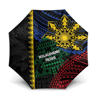 Philippines Christmas Umbrella Xmas Tree Filipino Tribal Patterns - Polynesian Pride