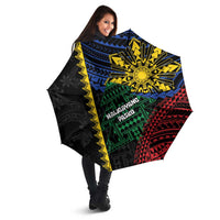 Philippines Christmas Umbrella Xmas Tree Filipino Tribal Patterns - Polynesian Pride