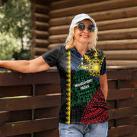 Personalised Philippines Christmas Women Polo Shirt Xmas Tree Filipino Tribal Patterns DT05 - Polynesian Pride