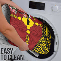 Rotuma Christmas Bathroom Set Rotuma Myzomela Birds With Hibiscus Flowers - Polynesian Pride