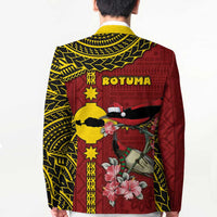 Rotuma Christmas Blazer Rotuma Myzomela Birds With Hibiscus Flowers - Polynesian Pride