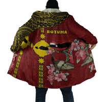 Rotuma Christmas Cloak Rotuma Myzomela Birds With Hibiscus Flowers - Polynesian Pride