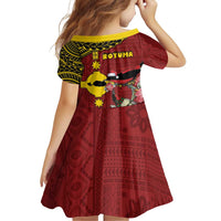 Rotuma Christmas Family Matching Puletasi and Hawaiian Shirt Rotuma Myzomela Birds With Hibiscus Flowers - Polynesian Pride