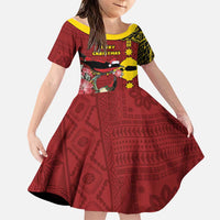 Rotuma Christmas Family Matching Summer Maxi Dress and Hawaiian Shirt Rotuma Myzomela Birds With Hibiscus Flowers - Polynesian Pride