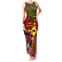 Rotuma Christmas Family Matching Tank Maxi Dress and Hawaiian Shirt Rotuma Myzomela Birds With Hibiscus Flowers - Polynesian Pride