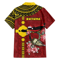 Rotuma Christmas Hawaiian Shirt Rotuma Myzomela Birds With Hibiscus Flowers - Polynesian Pride