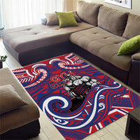 Samoa Gym Area Rug Muscle Samoan Tribal Waves - Polynesian Pride
