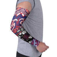 Personalised Samoa Gym Arm Sleeves Muscle Samoan Tribal Waves DT05 - Polynesian Pride