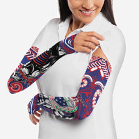 Personalised Samoa Gym Arm Sleeves Muscle Samoan Tribal Waves DT05 - Polynesian Pride