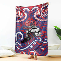 Samoa Gym Blanket Muscle Samoan Tribal Waves - Polynesian Pride