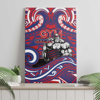 Samoa Gym Canvas Wall Art Muscle Samoan Tribal Waves DT05 - Polynesian Pride