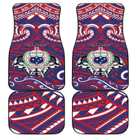 Personalised Samoa Gym Car Mats Muscle Samoan Tribal Waves - Polynesian Pride