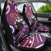 Samoa Gym Car Seat Cover Muscle Samoan Tribal Waves - Polynesian Pride