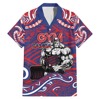Personalised Samoa Gym Family Matching Mermaid Dress and Hawaiian Shirt Muscle Samoan Tribal Waves - Polynesian Pride
