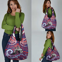 Samoa Gym Grocery Bag Muscle Samoan Tribal Waves - Polynesian Pride