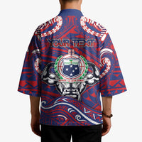 Personalised Samoa Gym Kimono Muscle Samoan Tribal Waves DT05 - Polynesian Pride