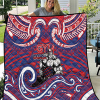 Samoa Gym Quilt Muscle Samoan Tribal Waves - Polynesian Pride