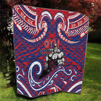 Samoa Gym Quilt Muscle Samoan Tribal Waves - Polynesian Pride