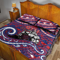 Samoa Gym Quilt Bed Set Muscle Samoan Tribal Waves DT05 - Polynesian Pride