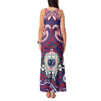 Personalised Samoa Gym Tank Maxi Dress Muscle Samoan Tribal Waves DT05 - Polynesian Pride