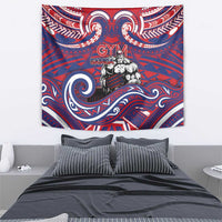 Samoa Gym Tapestry Muscle Samoan Tribal Waves - Polynesian Pride