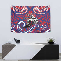 Samoa Gym Tapestry Muscle Samoan Tribal Waves - Polynesian Pride