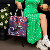 Samoa Gym Tote Bag Muscle Samoan Tribal Waves - Polynesian Pride