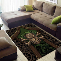 Hawaii Tiki Pirates Area Rug Kakau Pattern Polynesian Style DT05 - Polynesian Pride