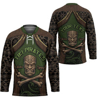 Personalised Hawaii Tiki Pirates Hockey Jersey Kakau Pattern Polynesian Style DT05 - Polynesian Pride
