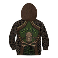 Personalised Hawaii Tiki Pirates Kid Hoodie Kakau Pattern Polynesian Style DT05 - Polynesian Pride