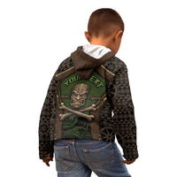 Personalised Hawaii Tiki Pirates Kid Hoodie Kakau Pattern Polynesian Style DT05 - Polynesian Pride