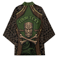 Personalised Hawaii Tiki Pirates Kimono Kakau Pattern Polynesian Style DT05 - Polynesian Pride